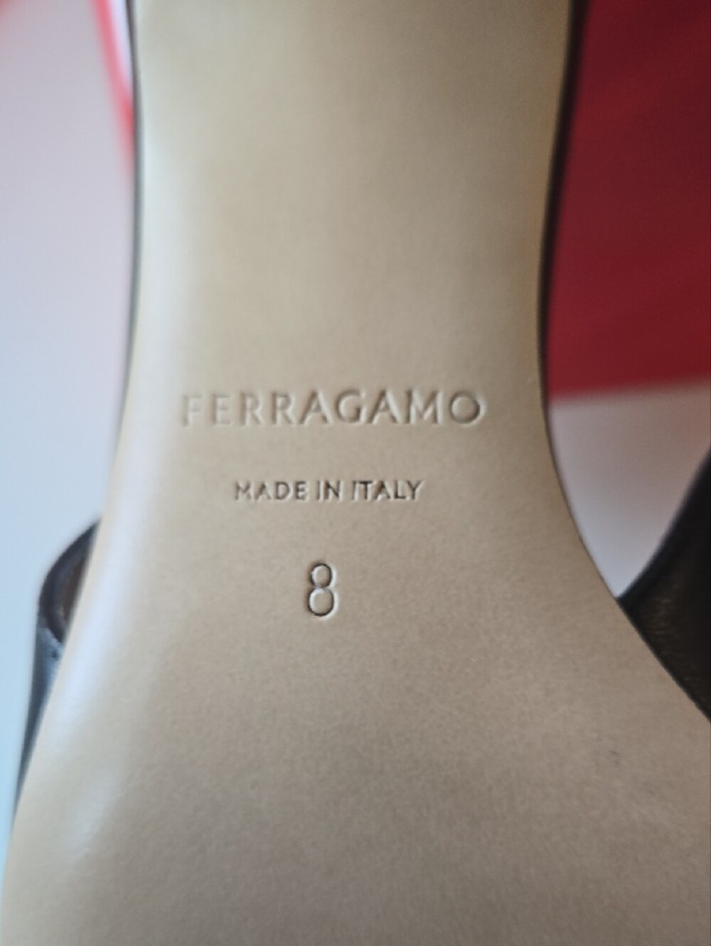 Salvatore Ferragamo Tally 70cm Black Leather Slingback Pointed-Toe Heels - Picture 10 of 11